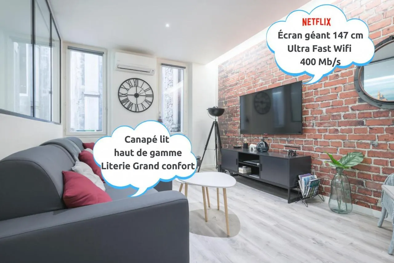 Sud Passion - Fada Vieux Port - Calme - Linge De Qualite - Lit King Size - Fibre Apartment Marseille